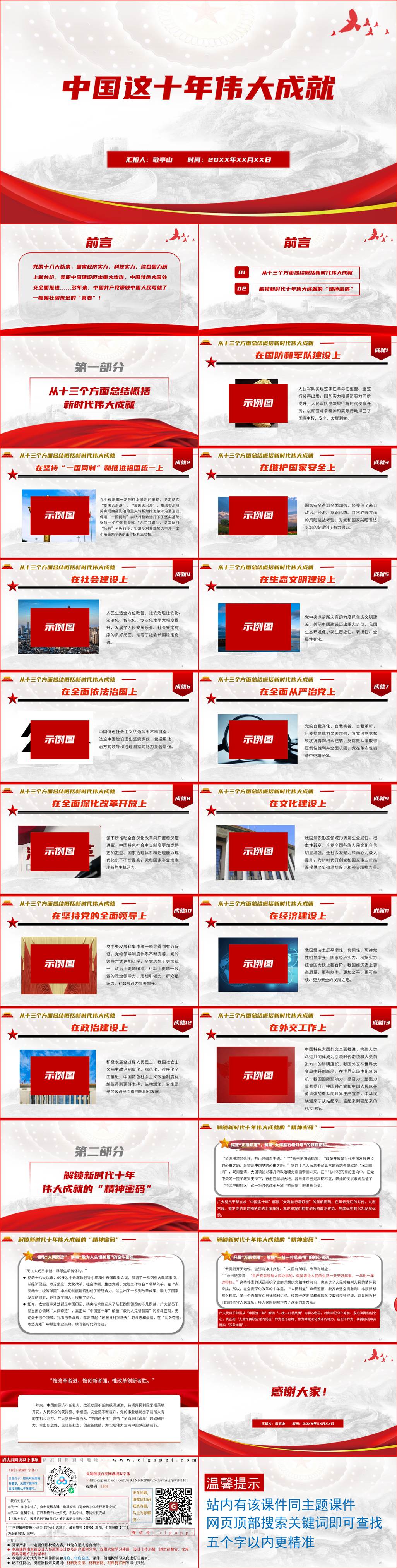 新时代中国这十年党的伟大成就党课ppt课件