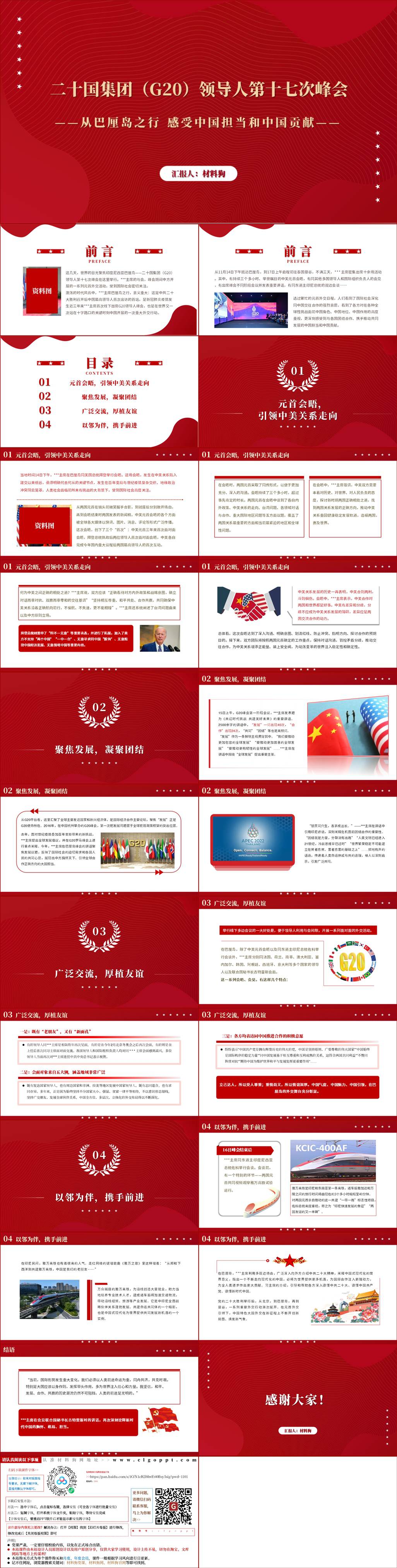 2022G20巴厘岛之行感受中国担当和中国贡献ppt课件
