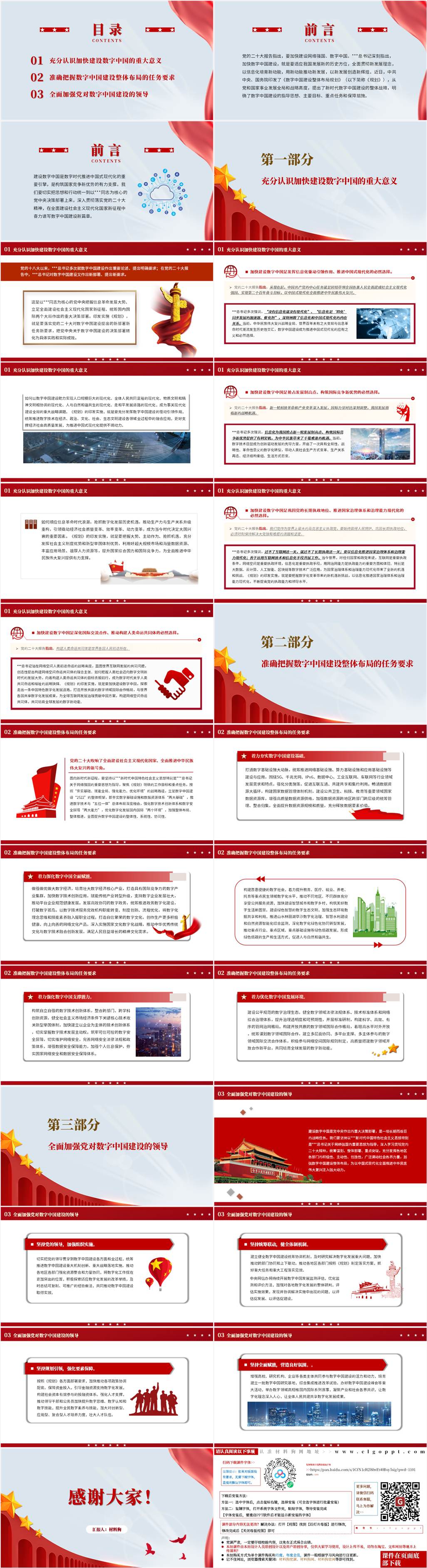 以数字中国建设助力中国式现代化专题党课ppt课件