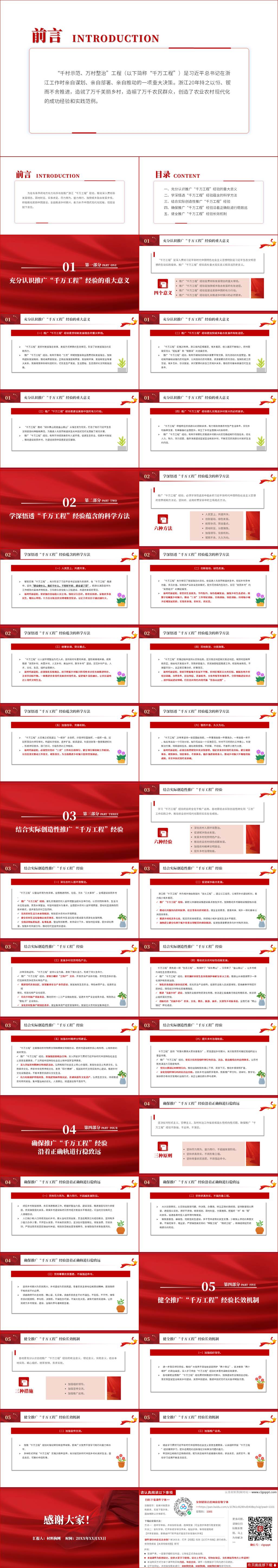 关于有力有序有效推广浙江“千万工程”经验的指导意见全文学习ppt课件