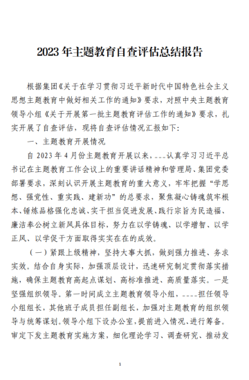 免费|2023年主题教育自查评估总结报告范文_党课ppt_党课课件_党课讲稿_党课材料_纵横材料网