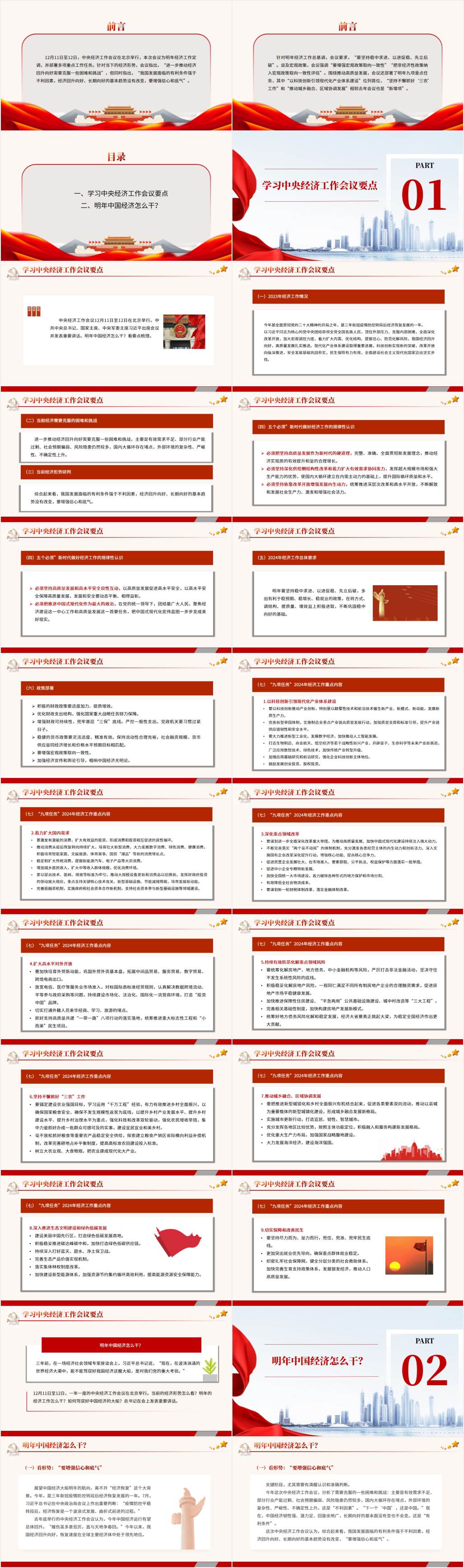 学习2023中央经济会议精神团课党课ppt课件