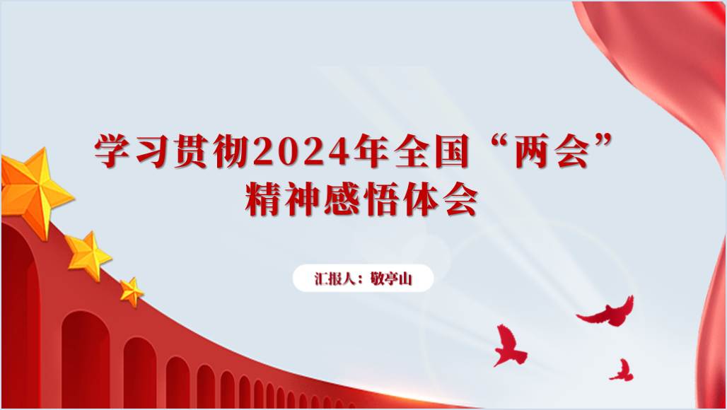 学习贯彻2024年全国“两会”精神