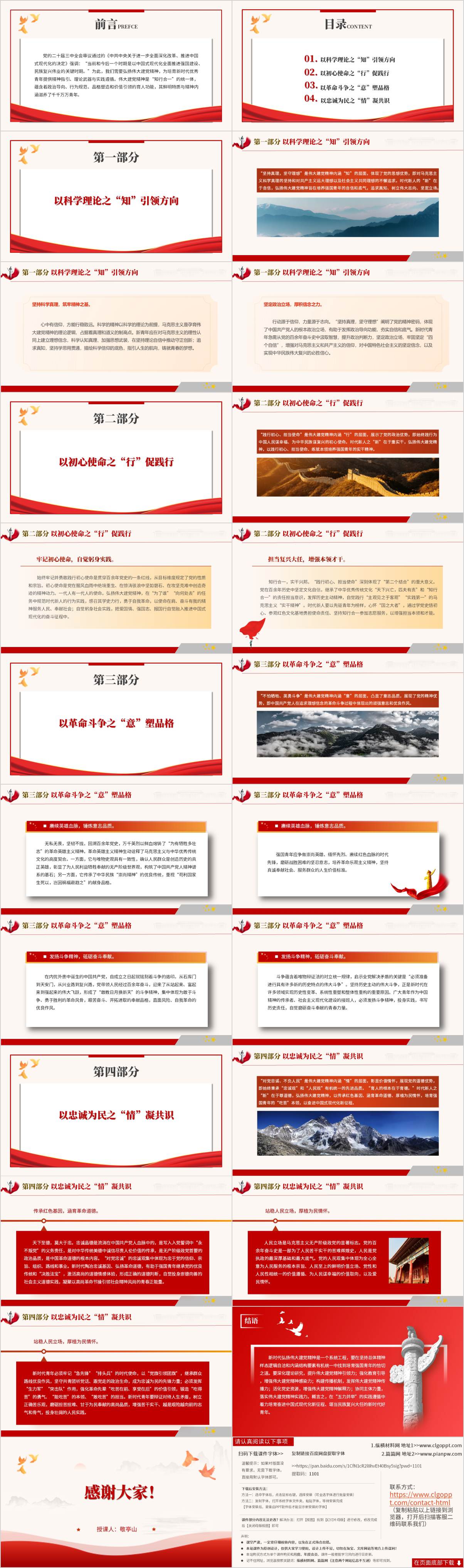 培育担当复兴大任的强国青年党课课件