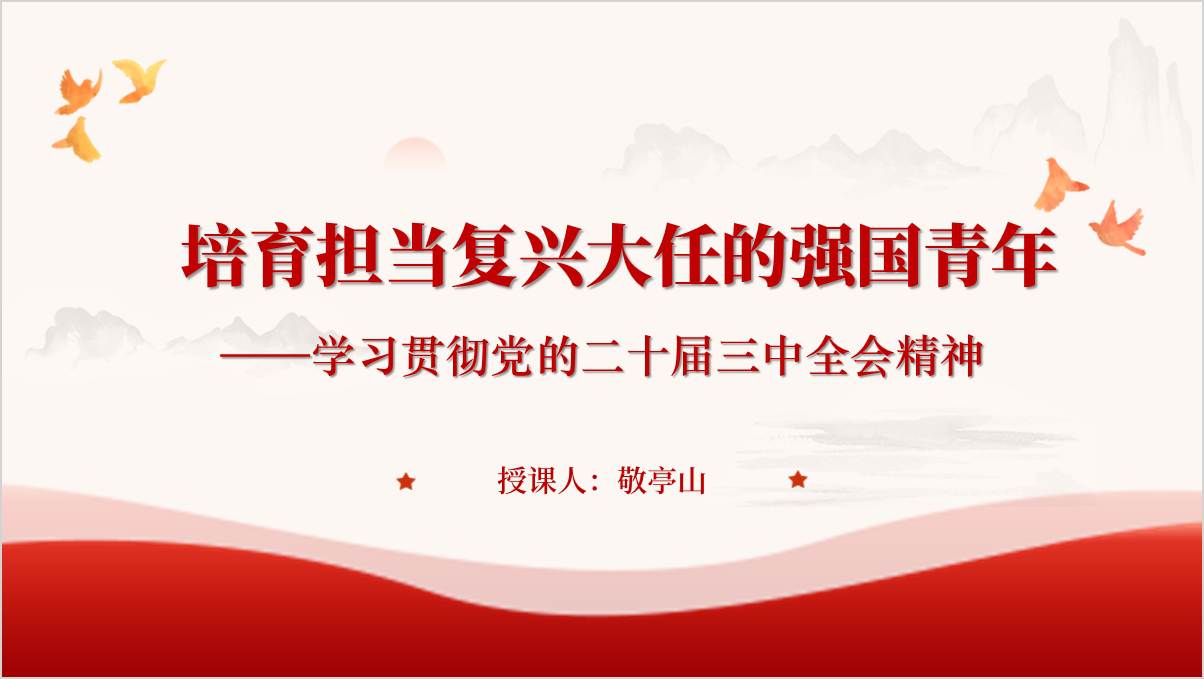学习贯彻党的二十届三中全会精神ppt模板