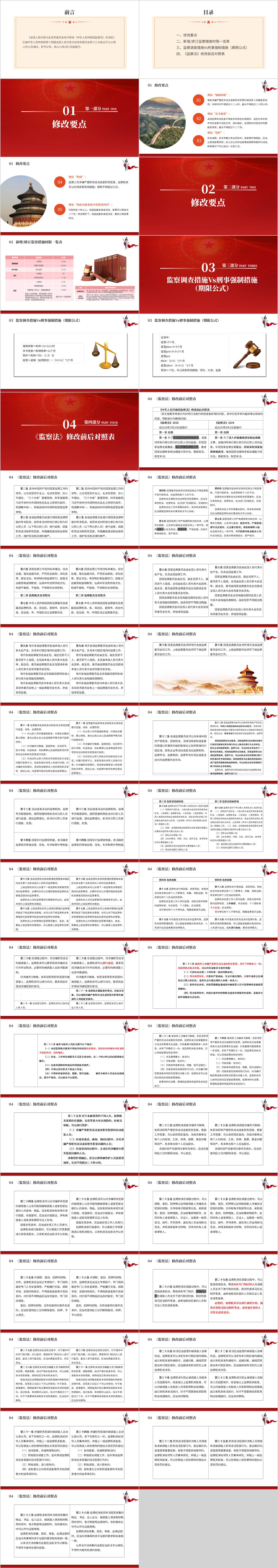 监察法修改要点新旧条文前后对照学习ppt模板