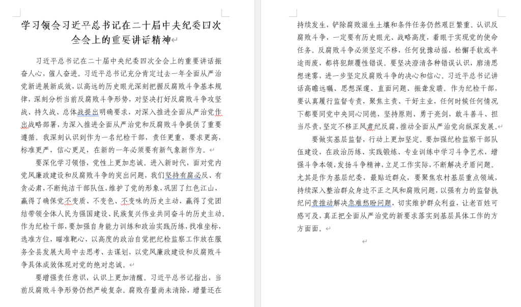 图片[1]_学习领会在二十届中央纪委四次全会上的重要讲话精神宣讲材料范文下载_纵横材料网