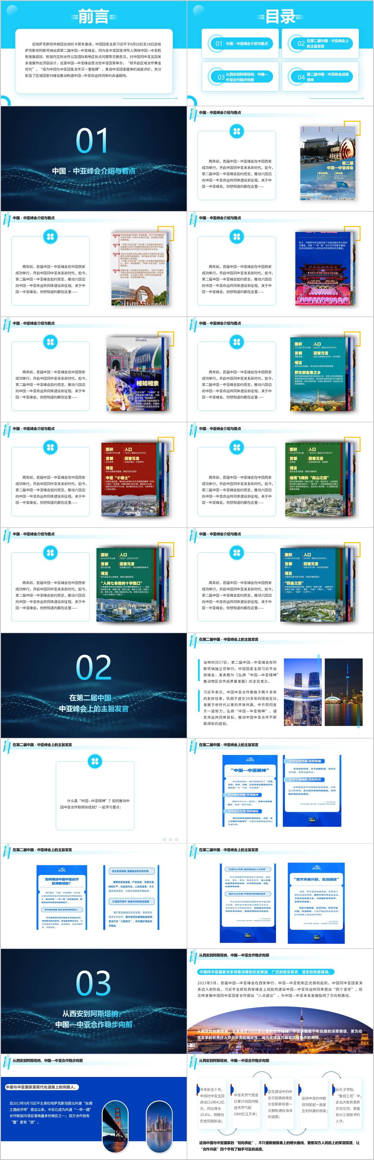 学习第二届中国—中亚峰会知识