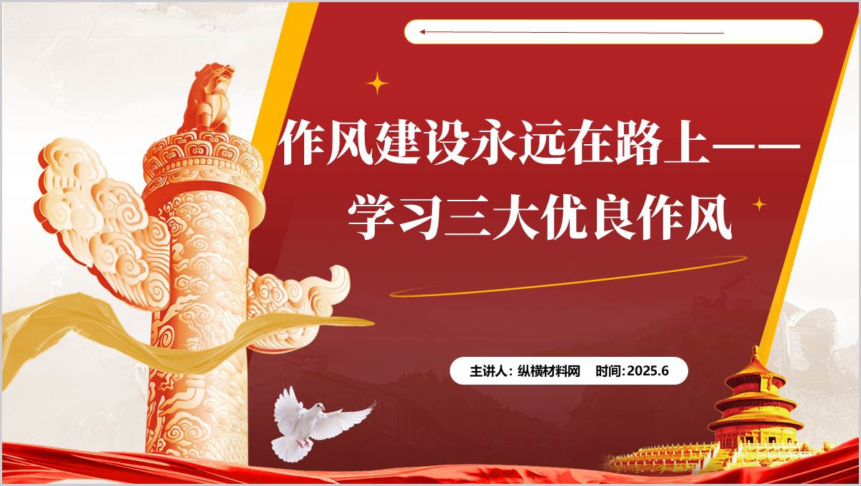 学习三大优良作风