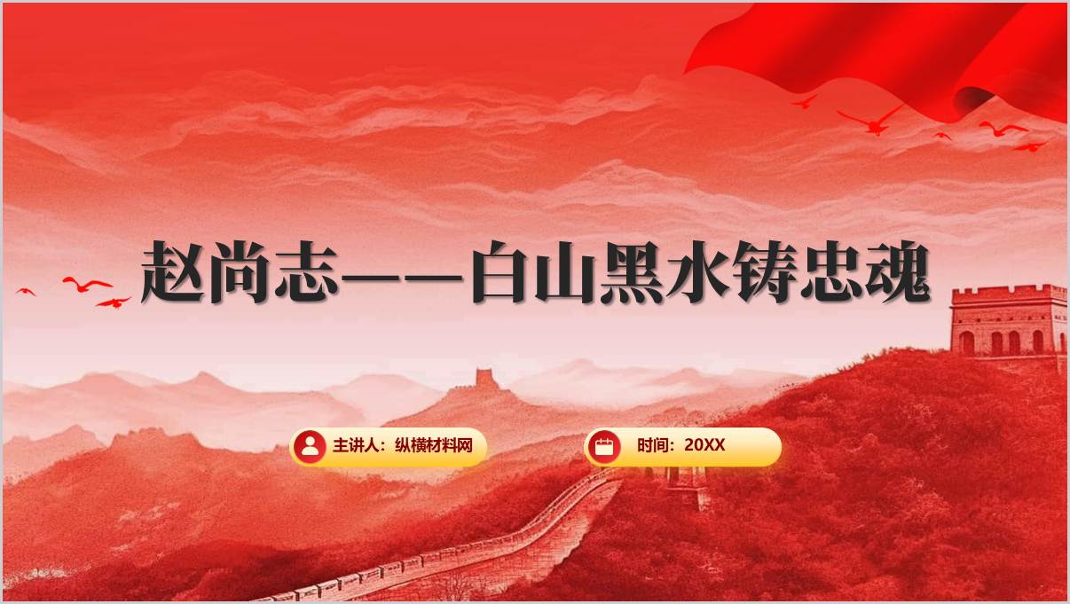 赵尚志英雄事迹与精神传承PPT下载