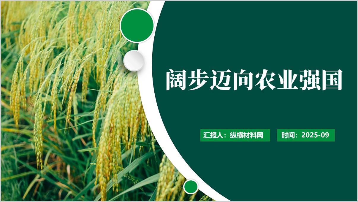 阔步迈向农业强国高校形势与政策课ppt课件