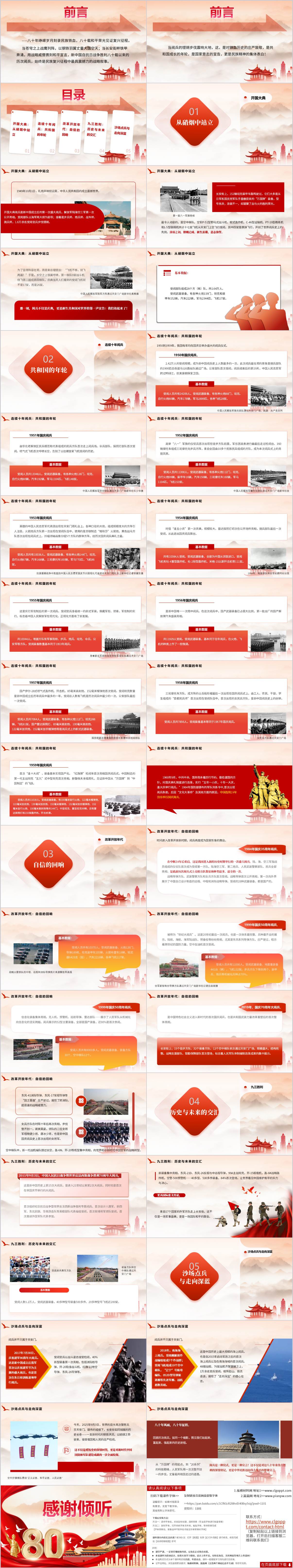 中国历次阅兵回顾主题班会ppt课件