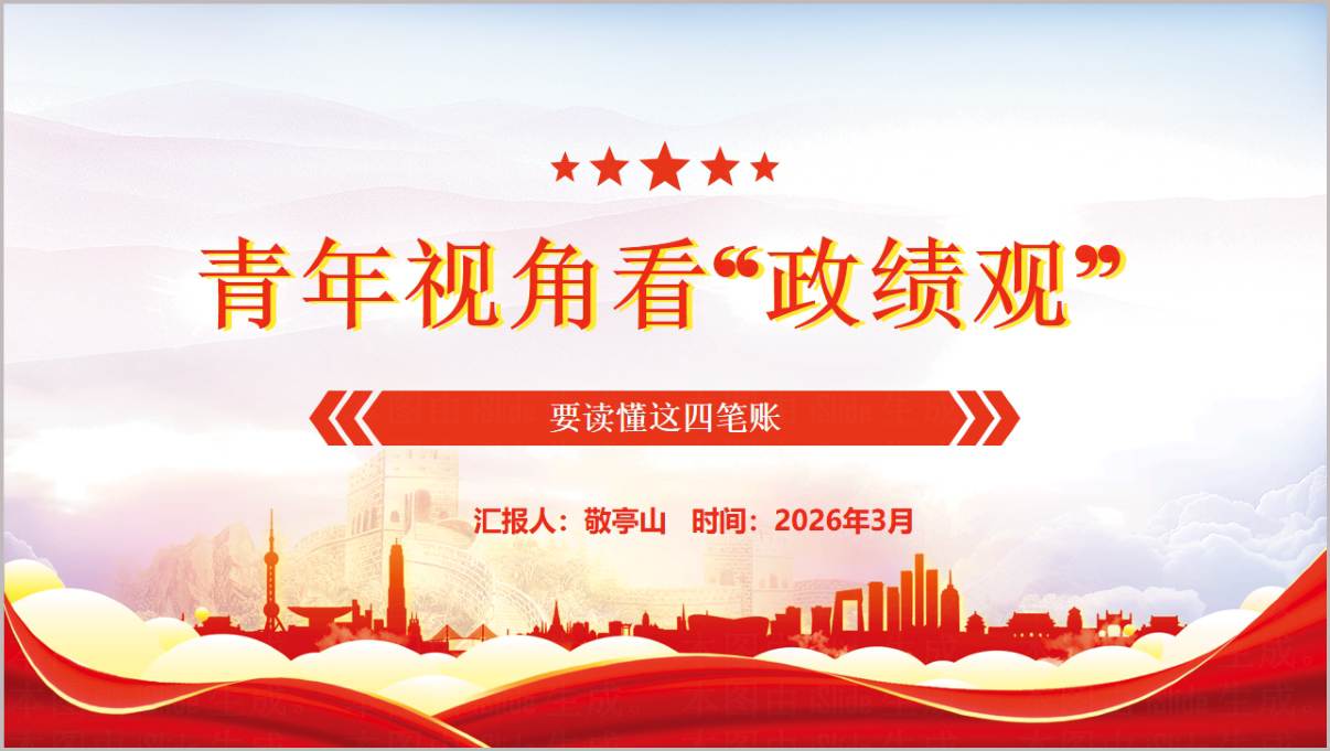 青年视角看政绩观2026年学习教育主题党课PPT课件