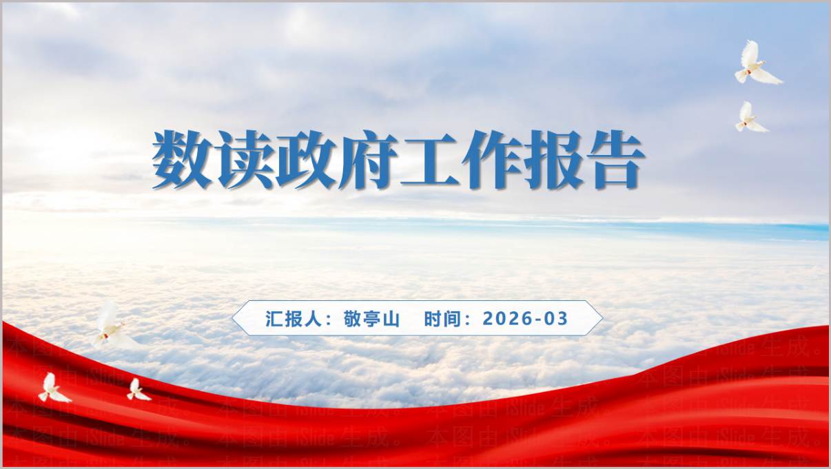 2026年数读政府工作报告两会精神思政课PPT课件