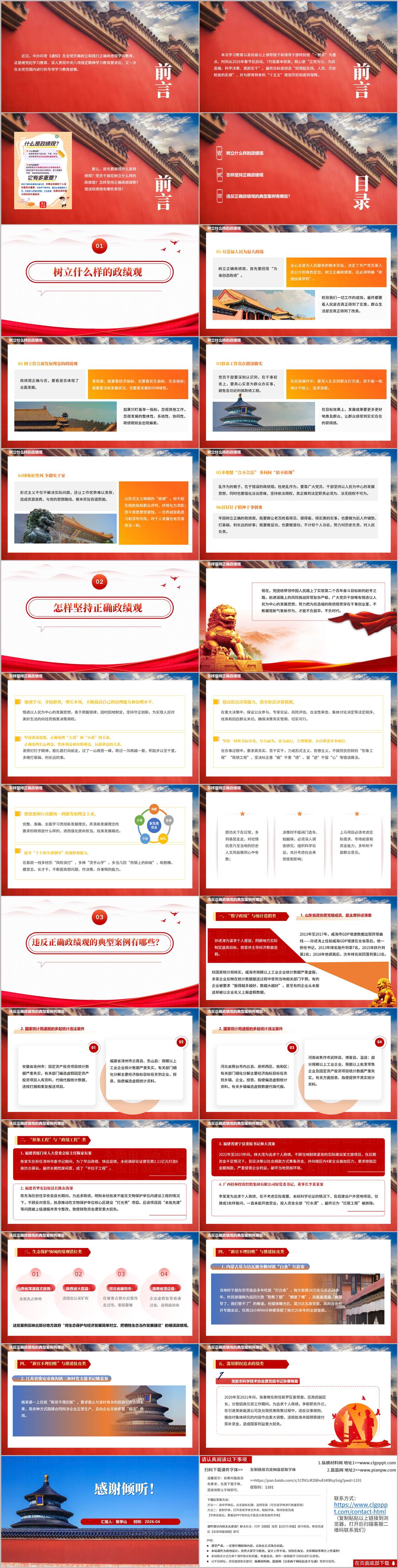 树立和践行正确政绩观反面典型案例警示教育PPT课件2026