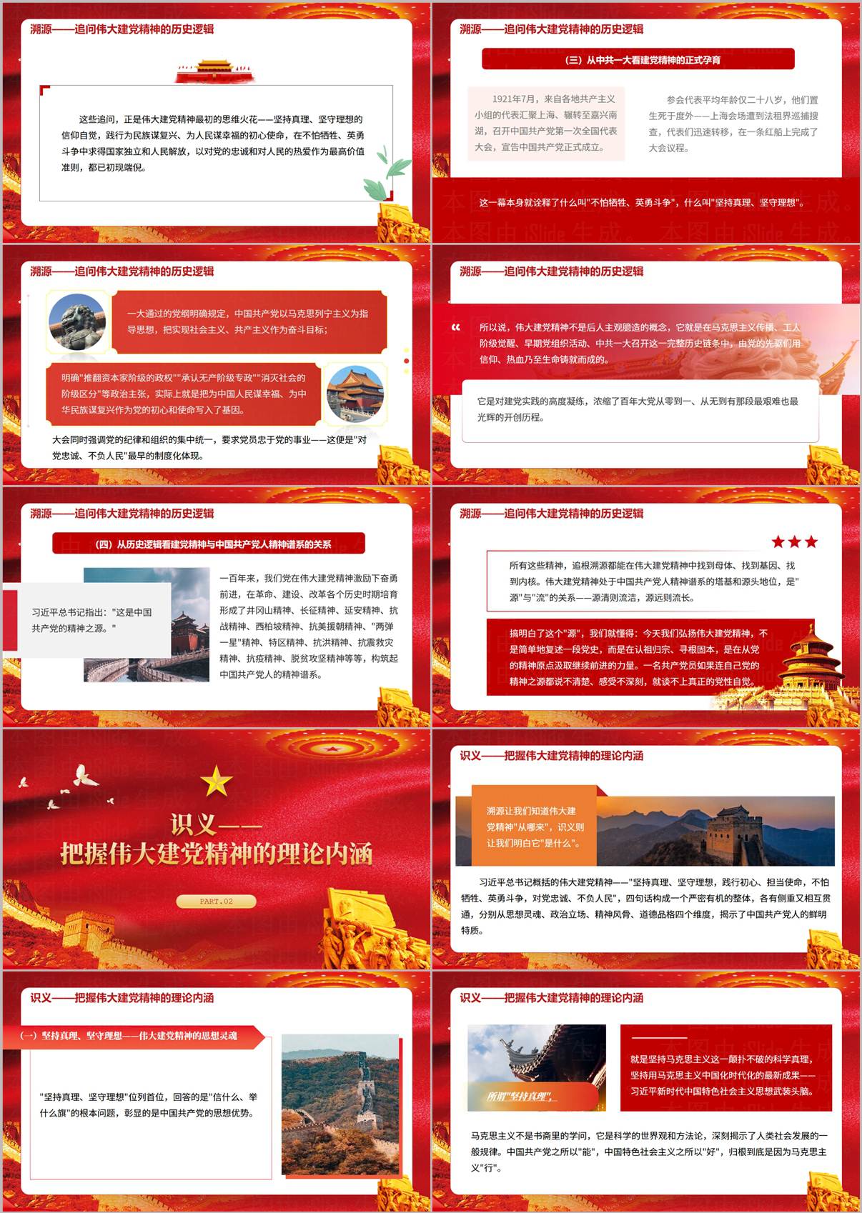 伟大建党精神党课PPT 内容预览图2