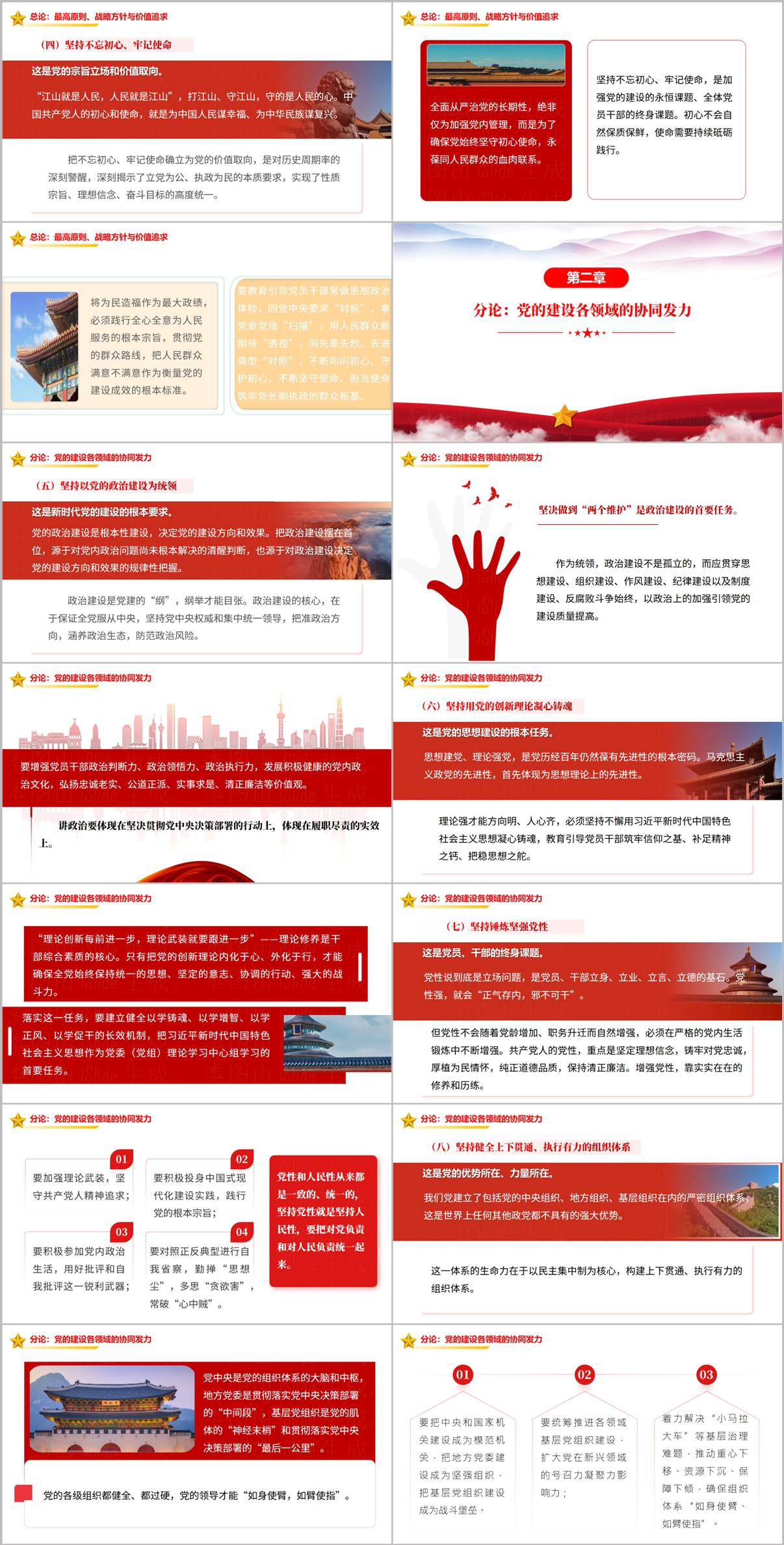 深刻把握党建思想科学内涵总论坚持党的领导与全面从严治党PPT内页预览