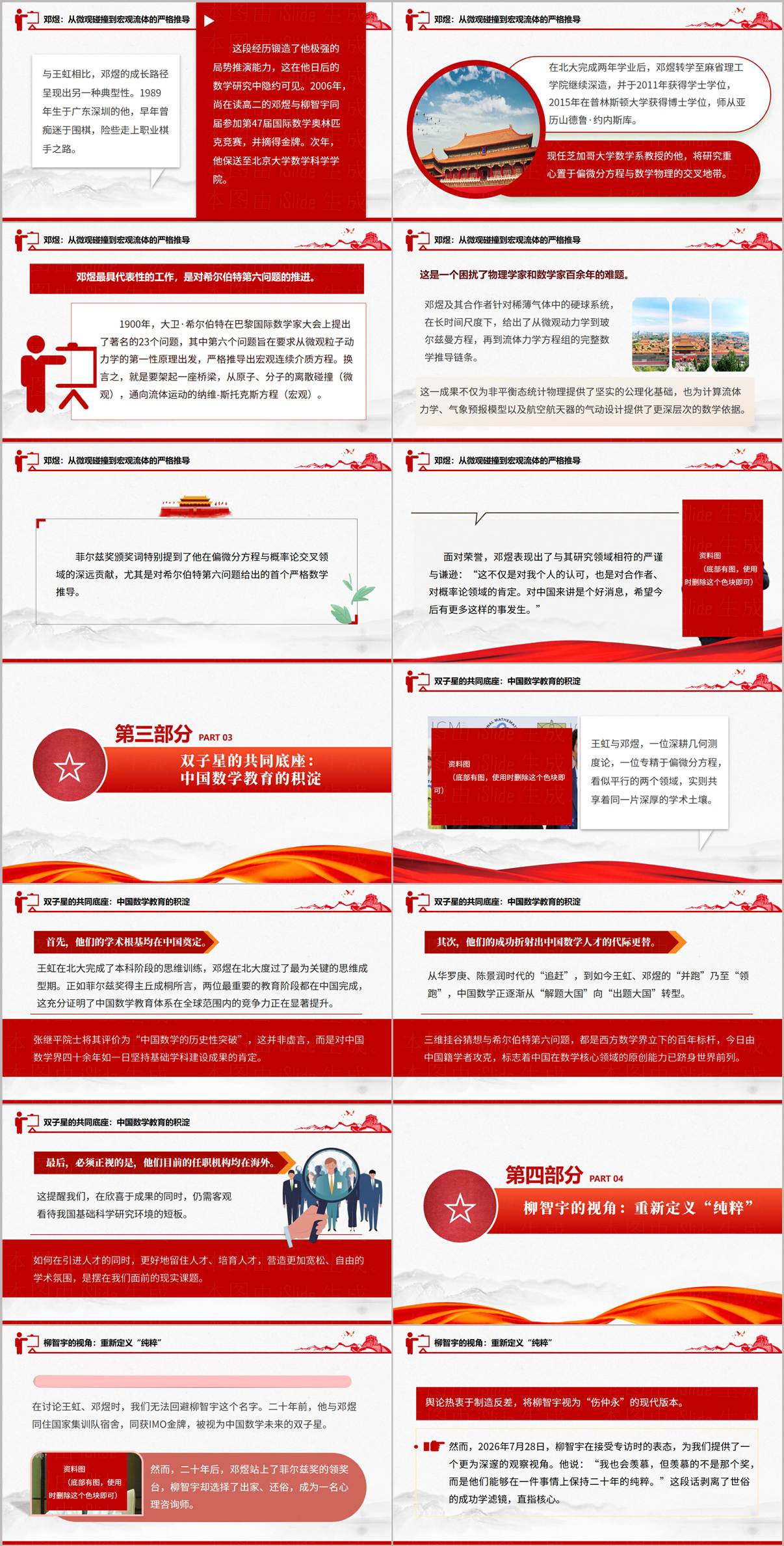 邓煜希尔伯特第六问题推导PPT幻灯片玻尔兹曼方程偏微分方程学术汇报配图