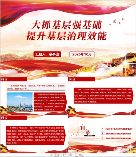 附稿|提升基层治理效能社区支部党课PPT课件:以正确政绩观推动社区高效能治理_党课ppt_党课课件_党课讲稿_党课材料_纵横材料网