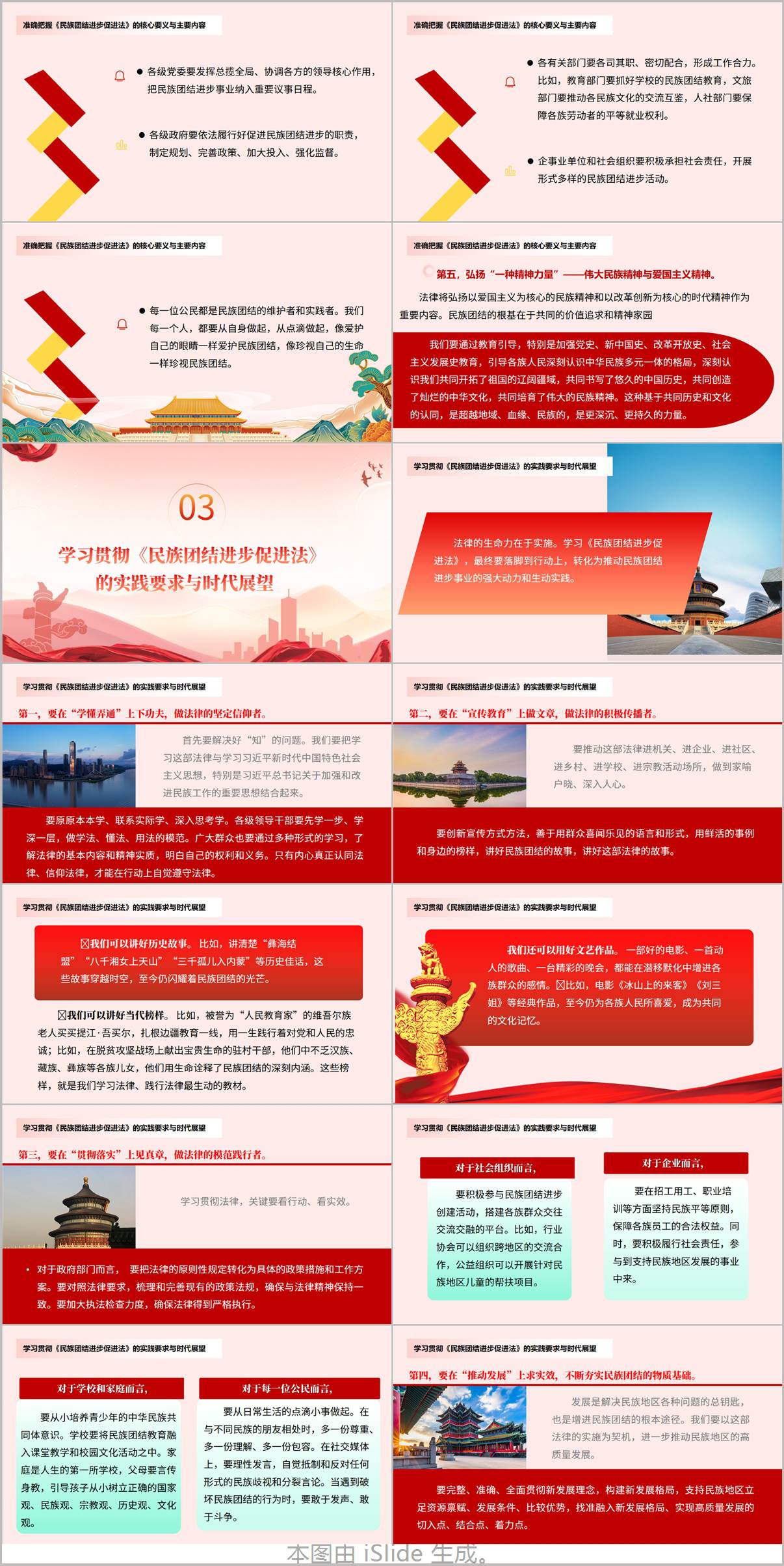 民族团结进步促进法学习PPT课件-筑牢中华民族共同体意识党课团课演示材料