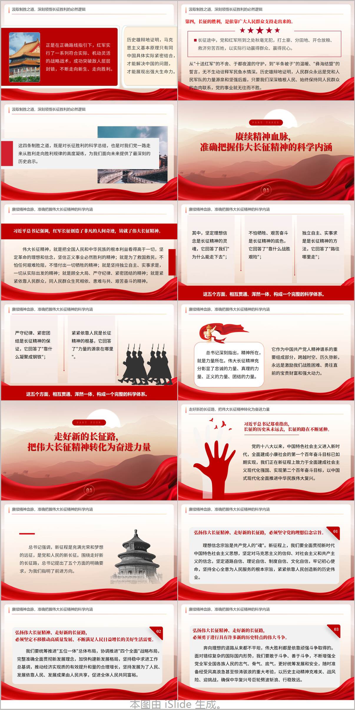 学习贯彻在纪念中国工农红军长征胜利90周年大会上的讲话精神PPT课件